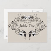 Tischnummer Postkarte (Vorne/Hinten)