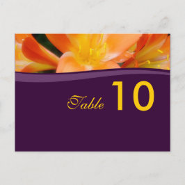 Tischnummer Postkarte