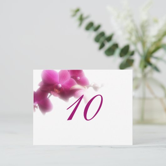 Tischnummer Postkarte (Stehend Vorderseite)