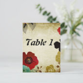 Tischnummer Postkarte (Stehend Vorderseite)