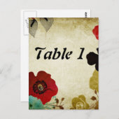 Tischnummer Postkarte (Vorne/Hinten)