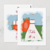 Tischnummer Postkarten, Prinzessin Hochzeit (Vorne/Hinten)