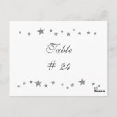 Tischnummer Postkarten, Silbersterngrenze (Rückseite)