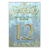 Tischnummer | Princess Blue (Rückseite)