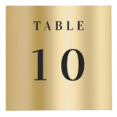 Tischnummer QR Codelmenü Gold Firmenlogo Würfel (Vorderseite)