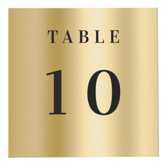 Tischnummer QR Codelmenü Gold Firmenlogo Würfel (Vorderseite)