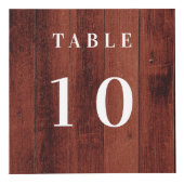 Tischnummer QR Codelmenü Holzfirmenlogo Würfel (Vorderseite)