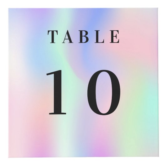 Tischnummer QR Codelmenü Rosa Minze Firmenlogo Würfel (Vorderseite)