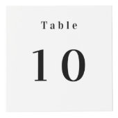 Tischnummer QR-Codes 2 Menüs Weißes Foto Würfel (Vorderseite)