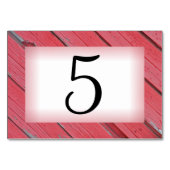 Tischnummer Red Barn Wood Ranch (Vorderseite)