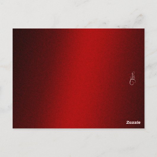 Tischnummer Red Shimmer (Rückseite)