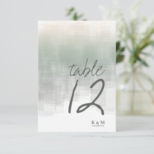 Tischnummer Reflections Sage ID774 (Stehend Vorderseite)