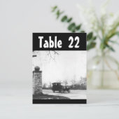 Tischnummer Roaring zwanziger Hochzeitsempfehlung (Stehend Vorderseite)