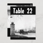 Tischnummer Roaring zwanziger Hochzeitsempfehlung (Vorne/Hinten)