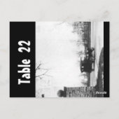 Tischnummer Roaring zwanziger Hochzeitsempfehlung (Rückseite)