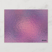 Tischnummer Rosa und Lila Imitate Fohlen (Rückseite)