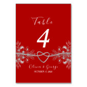 Tischnummer Rot und Schwarz (Rückseite)