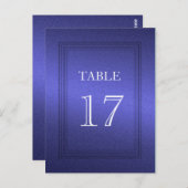 Tischnummer Schlichter Blauer Schimmer (Vorne/Hinten)