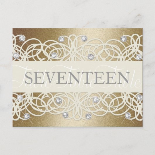 Tischnummer Shimmer und Kristalle (Vorderseite)