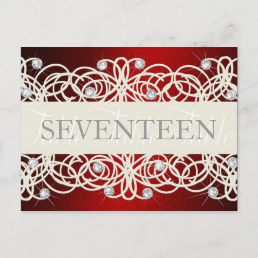 Tischnummer Shimmer und Kristalle (Vorderseite)