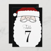 Tischnummer Simple Santa (Vorne/Hinten)