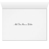 Tischnummer Sitzen Party Card Gold Weiß (Innenansicht Horizontal (Unten))