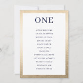 TISCHNUMMER Sitzplatine Seekarte Schwarzes Gold (Rückseite)