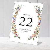 Tischnummer Sockelschild