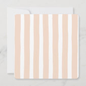 Tischnummer Soft Blush Blumenkranz für Taufe (Rückseite)