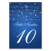 Tischnummer Sparkling Lines Sapphire Blue (Vorderseite)