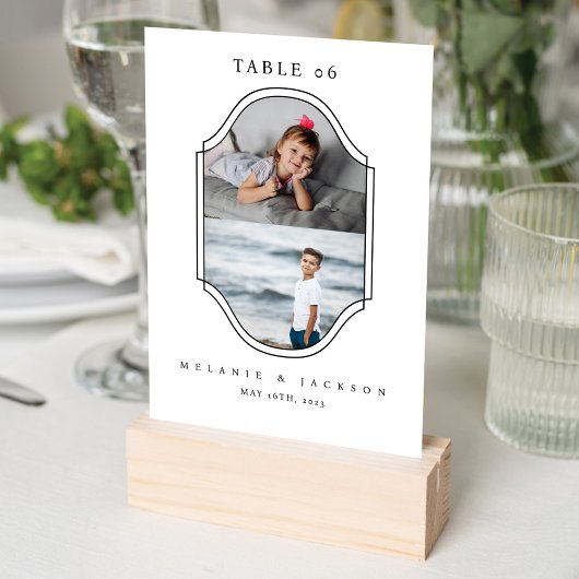 Tischnummer Spaß Hochzeitscoupons Foto