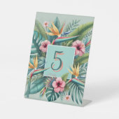 Tischnummer Tropical Essence Sockelschild (Vorderseite)