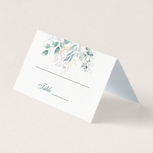 Tischnummer und Name Platzkarten (Vorderseite)