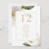 Tischnummer und Sitzkarte für Wasserfarben (Rückseite)