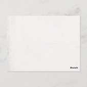 Tischnummer Vintage Karten (Rückseite)