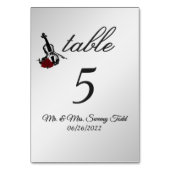 Tischnummer Violine (Rückseite)