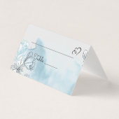 Tischnummer von Aquarellen und Platzkarten (Vorderseite)