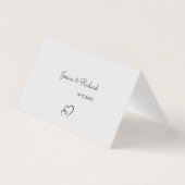 Tischnummer von Aquarellen und Platzkarten (Rückseite)