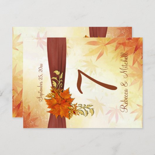 Tischnummer von automatischen Blätter (Vorne/Hinten)