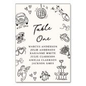 Tischnummer von Hand Drawn Doodles (Rückseite)