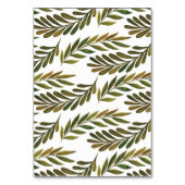 Tischnummer von handbemalten Blätter (Rückseite)