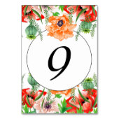 Tischnummer von Mohnblumen (Vorderseite)