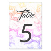 Tischnummer von Smokey Nebel (Vorderseite)