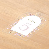 Tischnummer von Wildblumen (Ablage )