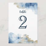 Tischnummer Wasserfarbe Lux<br><div class="desc">Diese handbemalte Aquarell-Tischnummer ist ideal für Hochzeiten und jede Veranstaltung,  Geburtstagsfeier,  Brautparty,  Babydusche,  Bar mitzvah,  Party für das Abendessen,  Party für den Ruhestand und vieles mehr.</div>