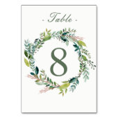 Tischnummer Watercolor (Vorderseite)