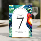 Tischnummer Watercolor-Taste West Style