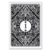 Tischnummer Wedding K Q Ace Spades Spielkarten (Rückseite)