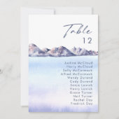 Tischnummer Winterbergkarte (Vorderseite)