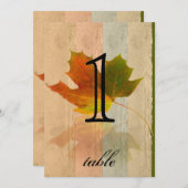 Tischnummer zum Fall Ahornleder (Vorne/Hinten)